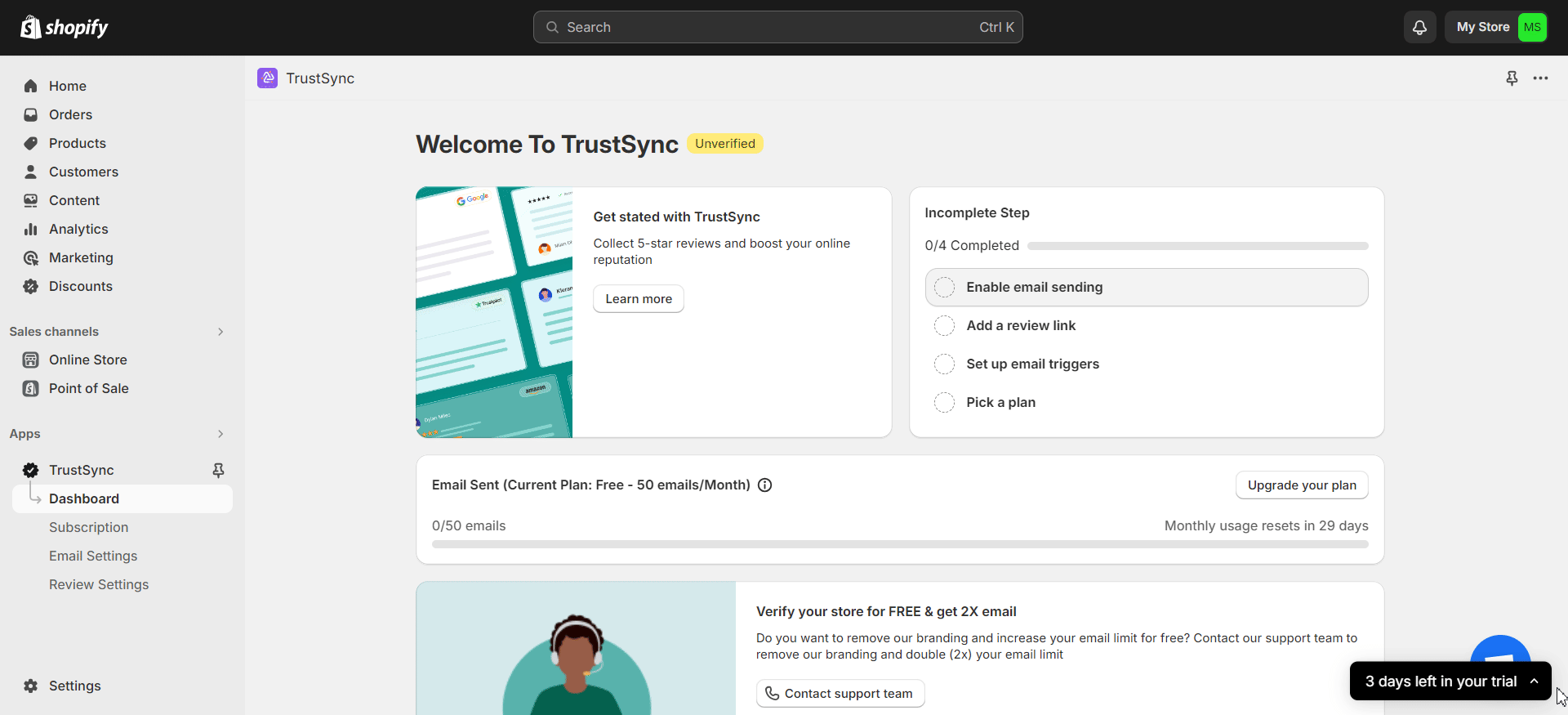 How To Design Review Request Email In TrustSync?