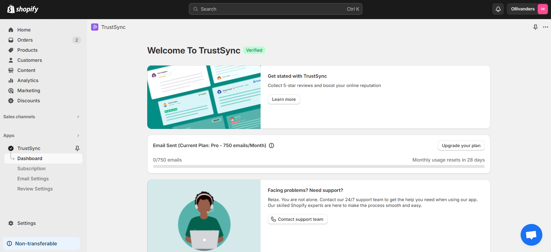 navigate to the 'General Settings' option on TrustSync