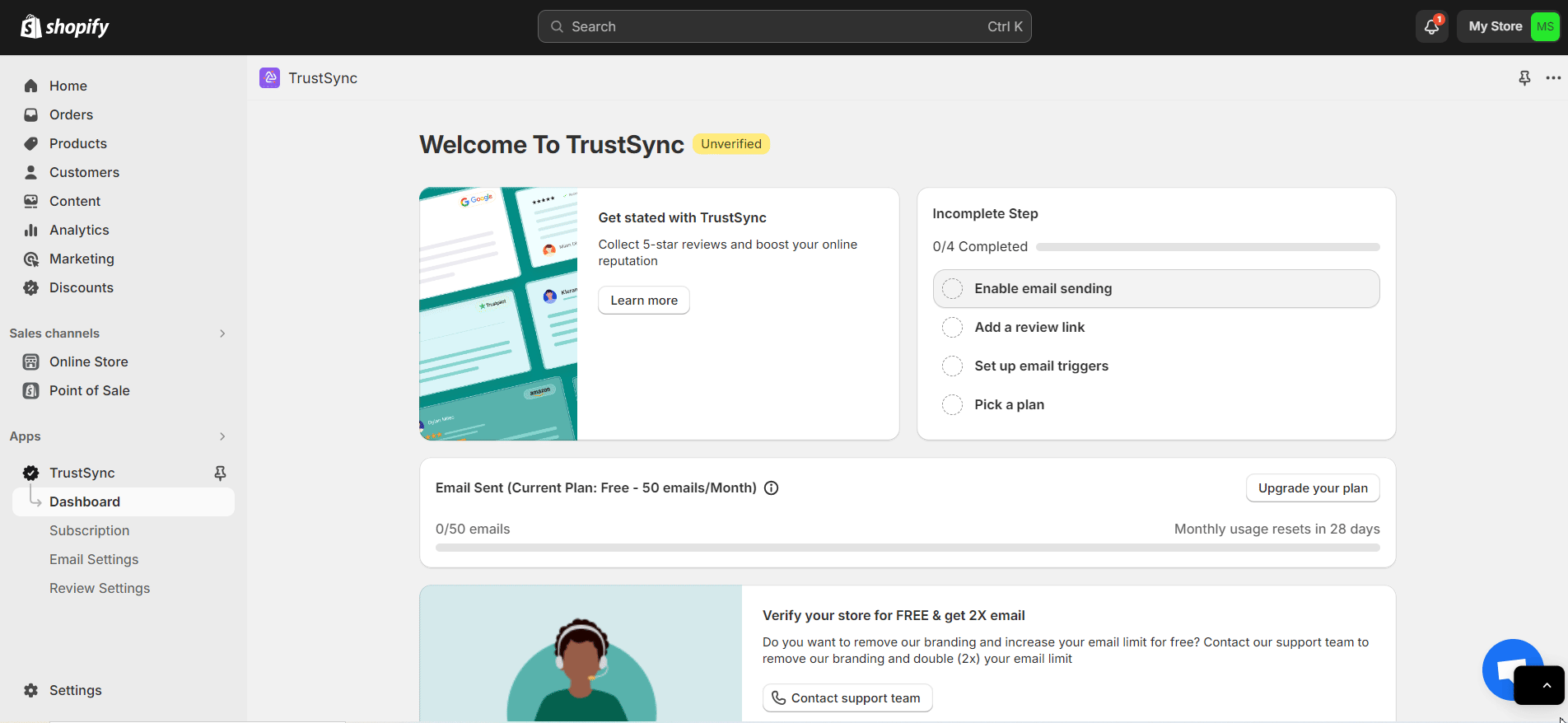 navigate to the ‘Email Design’ option in TrustSync