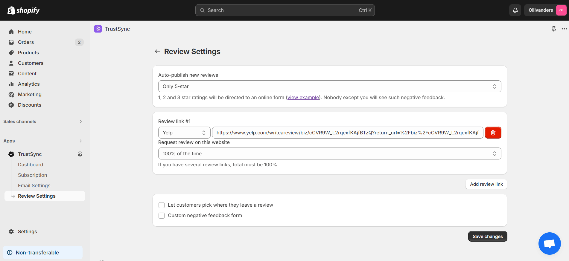 How To Configure Review Settings In TrustSync