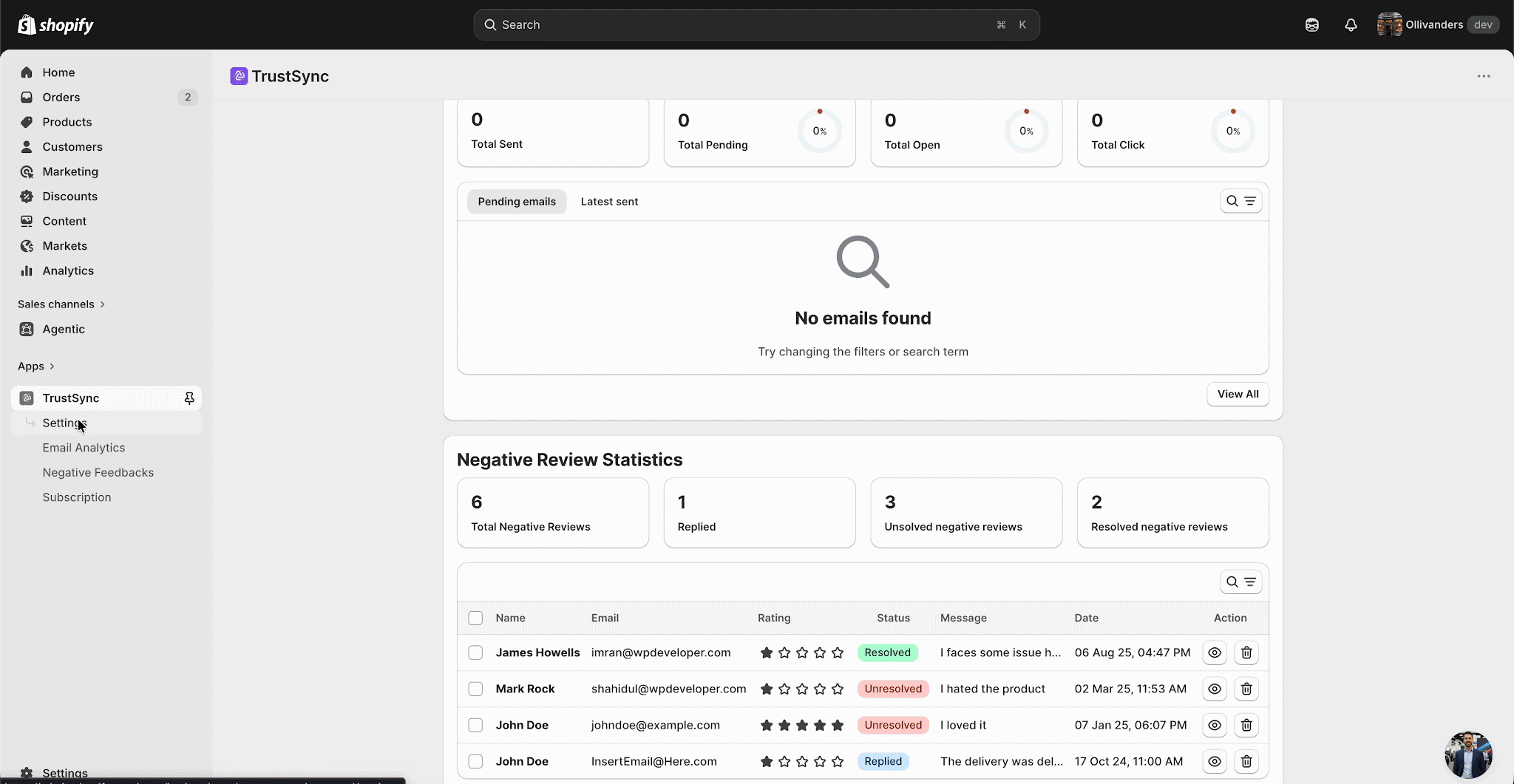 Add ResellerRatings Review Link In TrustSync