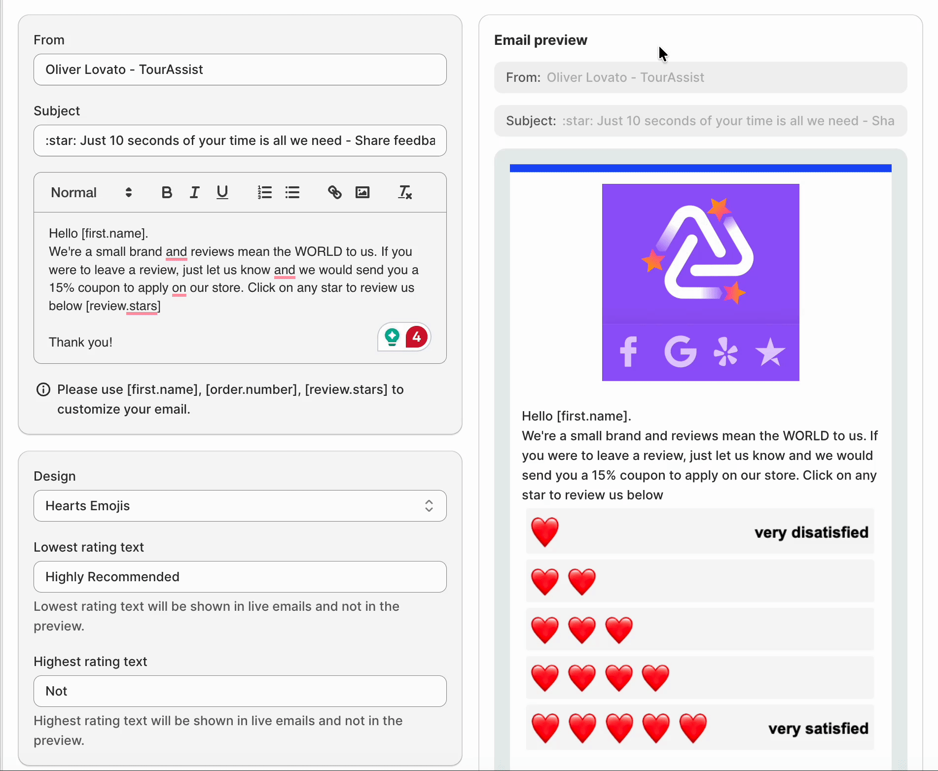 Final Design Of Review Request Email In TrustSync