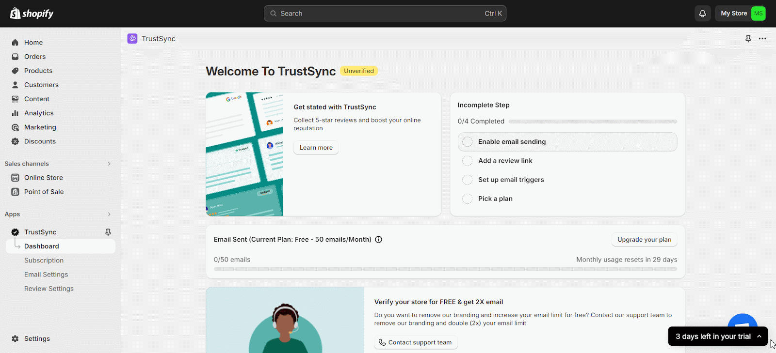 Customer Trust on Shopify with TrustSync