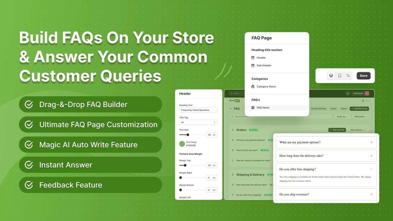 Create Detailed Documentation or FAQs Page