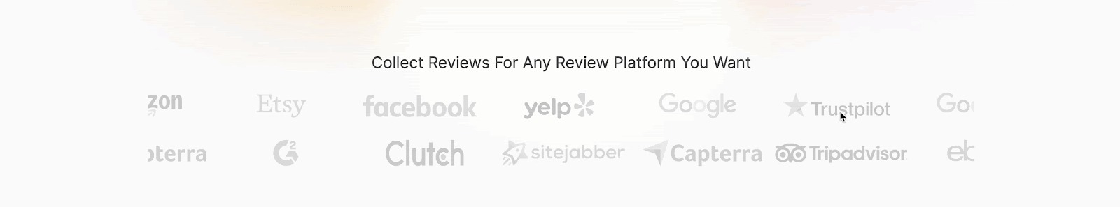 Collect reviews